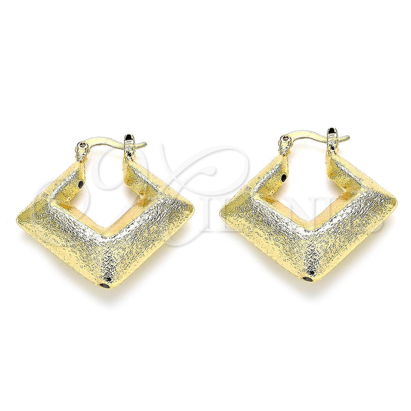 Argolla Mediana 5.149.016.30 Oro Laminado, Cepillado, Tono Dorado