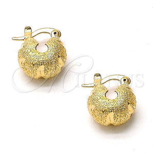 Argolla Pequeña 02.63.0811 Oro Laminado, Mate, Tono Dorado