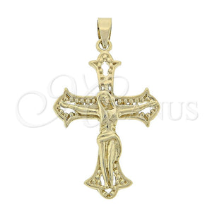 Dije Religioso 5.192.039 Oro Laminado, Diseño de Bufalo, Pulido, Tono Dorado