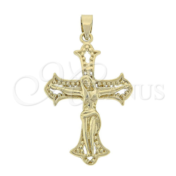 Dije Religioso 5.192.039 Oro Laminado, Diseño de Bufalo, Pulido, Tono Dorado