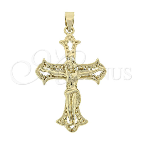 Dije Religioso 5.192.039 Oro Laminado, Diseño de Bufalo, Pulido, Tono Dorado