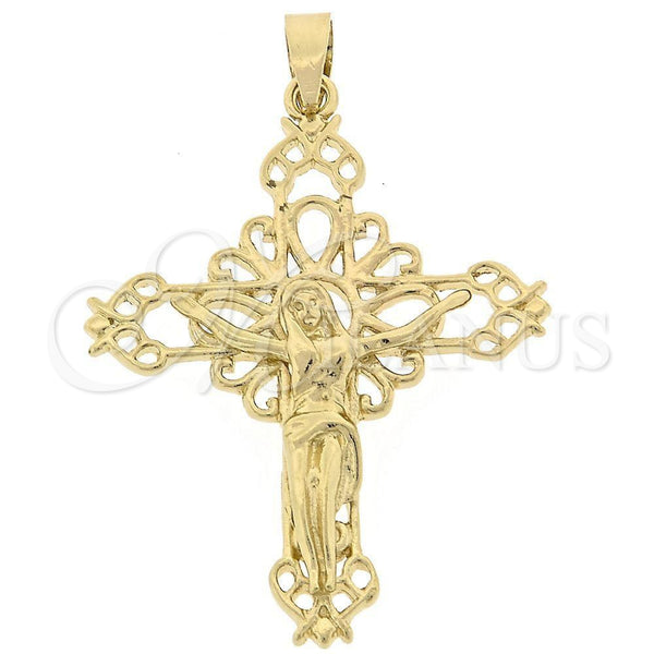 Dije Religioso 5.190.016 Oro Laminado, Diseño de Bufalo, Pulido, Tono Dorado