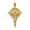 Dije Religioso 5.188.020 Oro Laminado, Diseño de Bufalo, Pulido, Tono Dorado