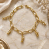 Pulsera de Dije 5.021.006 Oro Laminado, Pulido, Tono Dorado (Grosor 08 MM, 8 Pulgadas de Largo)