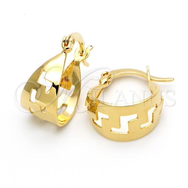 Argolla Pequeña 5.153.049 Oro Laminado, Pulido, Tono Dorado