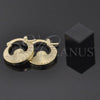 Argolla Pequeña 5.157.017 Oro Laminado, Diseño de Bufalo, Diamantado, Tono Dorado