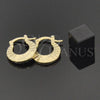 Argolla Pequeña 02.63.0937 Oro Laminado, Diamantado, Tono Dorado