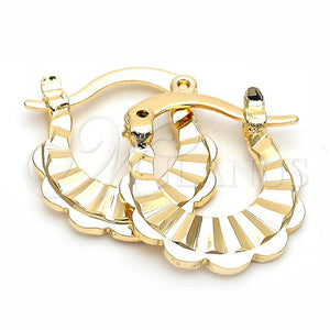 Argolla Pequeña 5.159.058 Oro Laminado, Diamantado, Tono Dorado