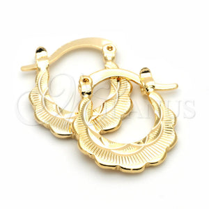 Argolla Pequeña 5.159.059.1 Oro Laminado, Diamantado, Tono Dorado