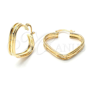 Argolla Pequeña 5.146.009 Oro Laminado, Diamantado, Tono Dorado