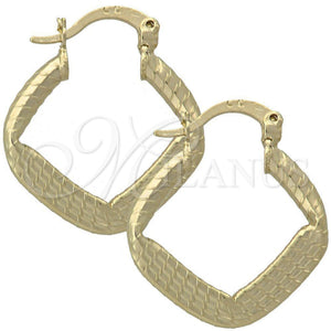 Argolla Mediana 02.63.0982 Oro Laminado, Diamantado, Tono Dorado