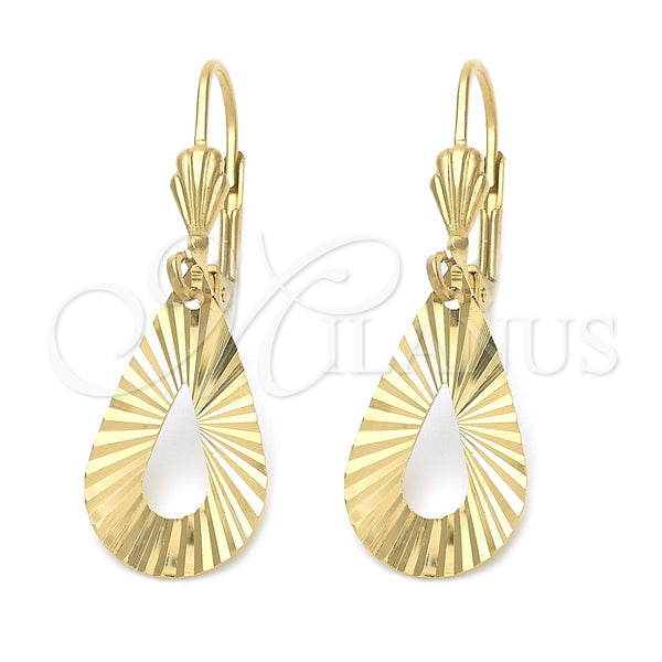 Arete Colgante 02.63.1009 Oro Laminado, Pulido, Tono Dorado