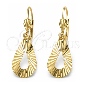 Arete Colgante 02.63.1009 Oro Laminado, Pulido, Tono Dorado