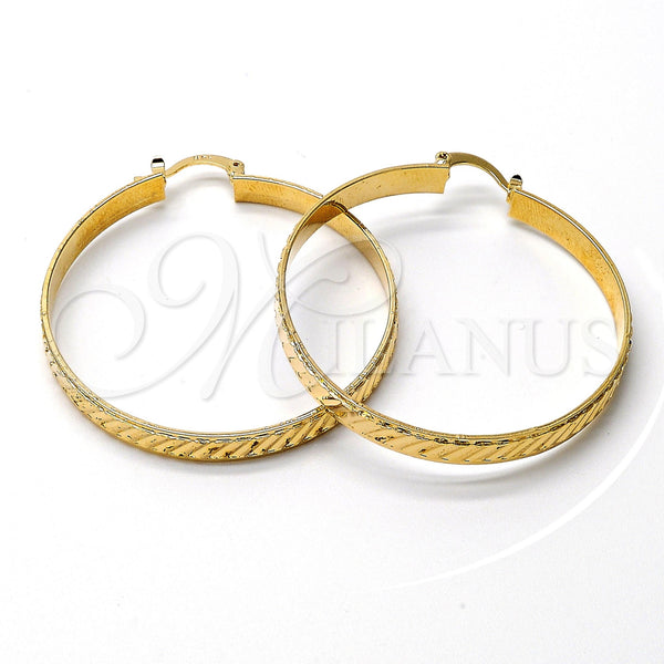 Argolla Mediana 5.152.013 Oro Laminado, Diamantado, Tono Dorado