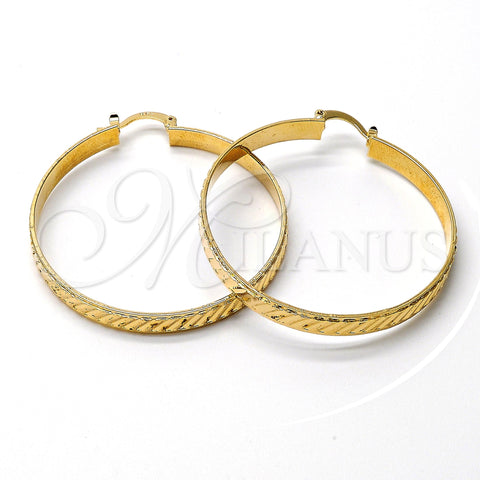 Argolla Mediana 5.152.013 Oro Laminado, Diamantado, Tono Dorado