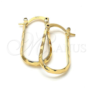 Argolla Mediana 5.153.038 Oro Laminado, Diamantado, Tono Dorado