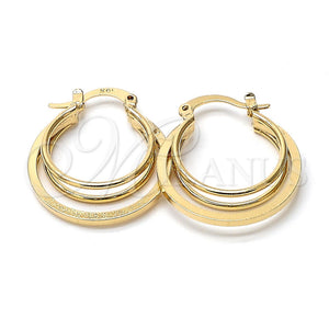 Argolla Pequeña 5.142.010 Oro Laminado, Pulido, Tono Dorado