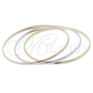 Aro Trio 5.233.009.06 Oro Laminado, Pulido, Tres Tonos (04 MM Thickness, One size fits all)