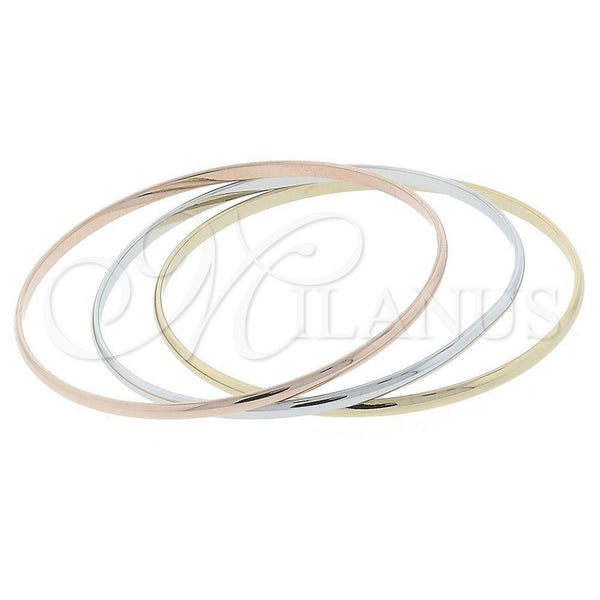 Aro Trio 5.233.009.06 Oro Laminado, Pulido, Tres Tonos (04 MM Thickness, One size fits all)