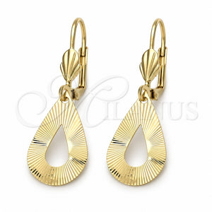 Arete Colgante 02.63.1129 Oro Laminado, Pulido, Tono Dorado