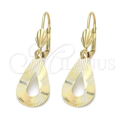 Arete Colgante 02.63.1129 Oro Laminado, Pulido, Tono Dorado