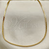 Gargantilla Basica 5.223.019.16 Oro Laminado, Diseño de Long Box, Pulido, Tono Dorado (Calibre 0.60, Grosor 02 MM, 16 Pulgadas de Largo)