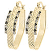 Argolla Mediana 5.140.013 Oro Laminado, con Multicolor Zirconia Cubica, Diamantado, Tono Dorado