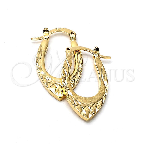 Argolla Pequeña 5.147.041 Oro Laminado, Diamantado, Tono Dorado