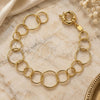 Pulsera Elegante 5.225.002.08 Oro Laminado, Pulido, Tono Dorado (Grosor 18 MM, 8 Pulgadas de Largo)