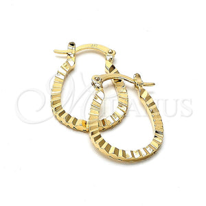 Argolla Pequeña 5.147.038 Oro Laminado, Diamantado, Tono Dorado