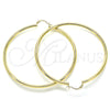 Argolla Extra Grande 5.134.016.70 Oro Laminado, Diseño de Hueco, Pulido, Tono Dorado