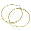 Argolla Extra Grande 5.134.016.70 Oro Laminado, Diseño de Hueco, Pulido, Tono Dorado