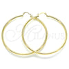 Argolla Extra Grande 5.134.016.70 Oro Laminado, Diseño de Hueco, Pulido, Tono Dorado