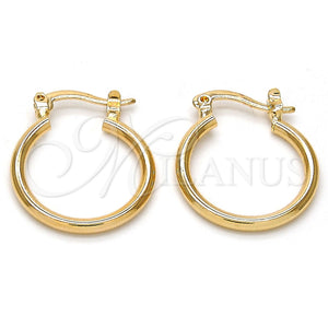 Argolla Pequeña 5.134.013.15 Oro Laminado, Pulido, Tono Dorado