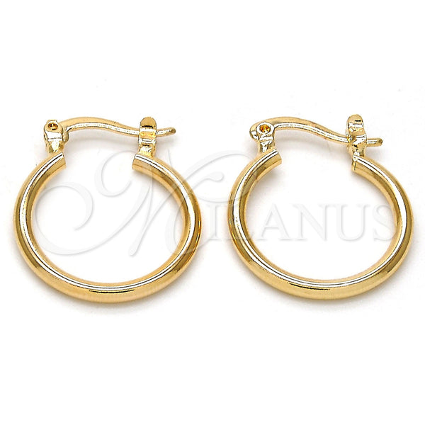 Argolla Pequeña 5.134.013.15 Oro Laminado, Pulido, Tono Dorado
