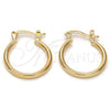 Argolla Pequeña 5.134.013.15 Oro Laminado, Pulido, Tono Dorado
