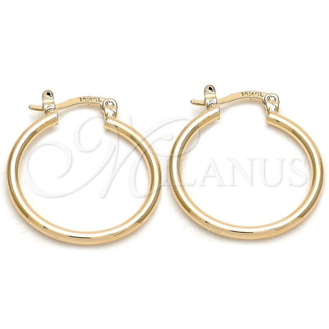 Argolla Pequeña 5.134.012.20 Oro Laminado, Pulido, Tono Dorado