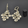 Arete Chandelier 5.096.004 Oro Laminado, con Blanca Zirconia Cubica, Pulido, Tono Dorado