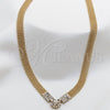 Gargantilla Basica 013.001.18 Necklace Oro Laminado, Pulido, Tono Dorado