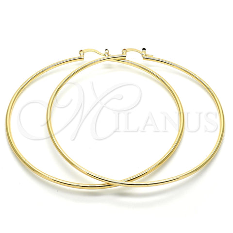 Argolla Extra Grande 5.134.002.70 Oro Laminado, Pulido, Tono Dorado