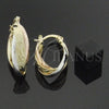 Argolla Mediana 5.155.018 Oro Laminado, Diamantado, Tres Tonos