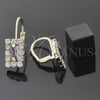 Arete Gancho Frances 5.125.022 Oro Laminado, con Amatista and Blanca Cristal, Pulido, Tono Dorado