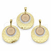 Juego de Arete y Dije de Adulto 5.047.001 Oro Laminado, Pulido, Tres Tonos