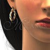 Argolla Pequeña 5.149.005.25 Oro Laminado, Cepillado, Tres Tonos