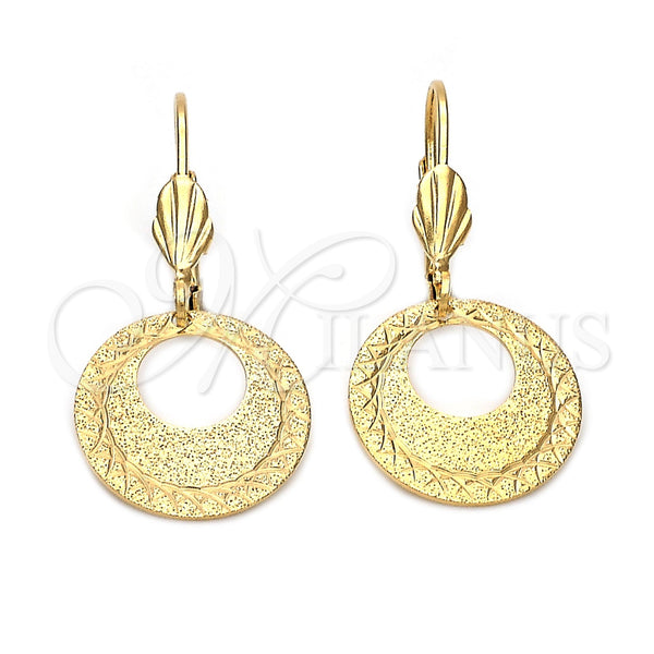 Arete Colgante 5.121.013 Oro Laminado, Mate, Tono Dorado
