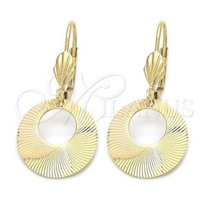 Arete Colgante 5.107.005 Oro Laminado, Pulido, Tono Dorado