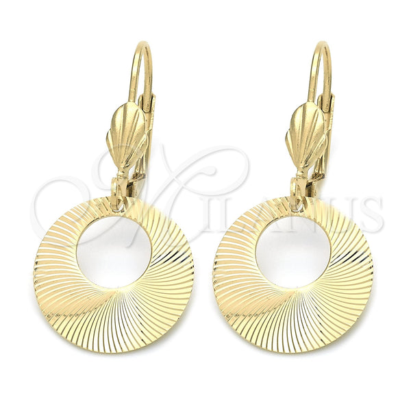 Arete Colgante 5.107.005 Oro Laminado, Pulido, Tono Dorado
