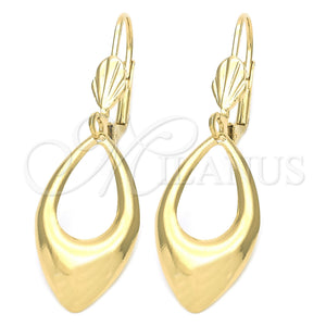 Arete Colgante 5.071.012 Oro Laminado, Pulido, Tono Dorado