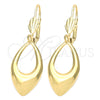 Arete Colgante 5.071.012 Oro Laminado, Pulido, Tono Dorado