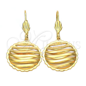 Arete Colgante 5.106.010 Oro Laminado, Pulido, Tono Dorado